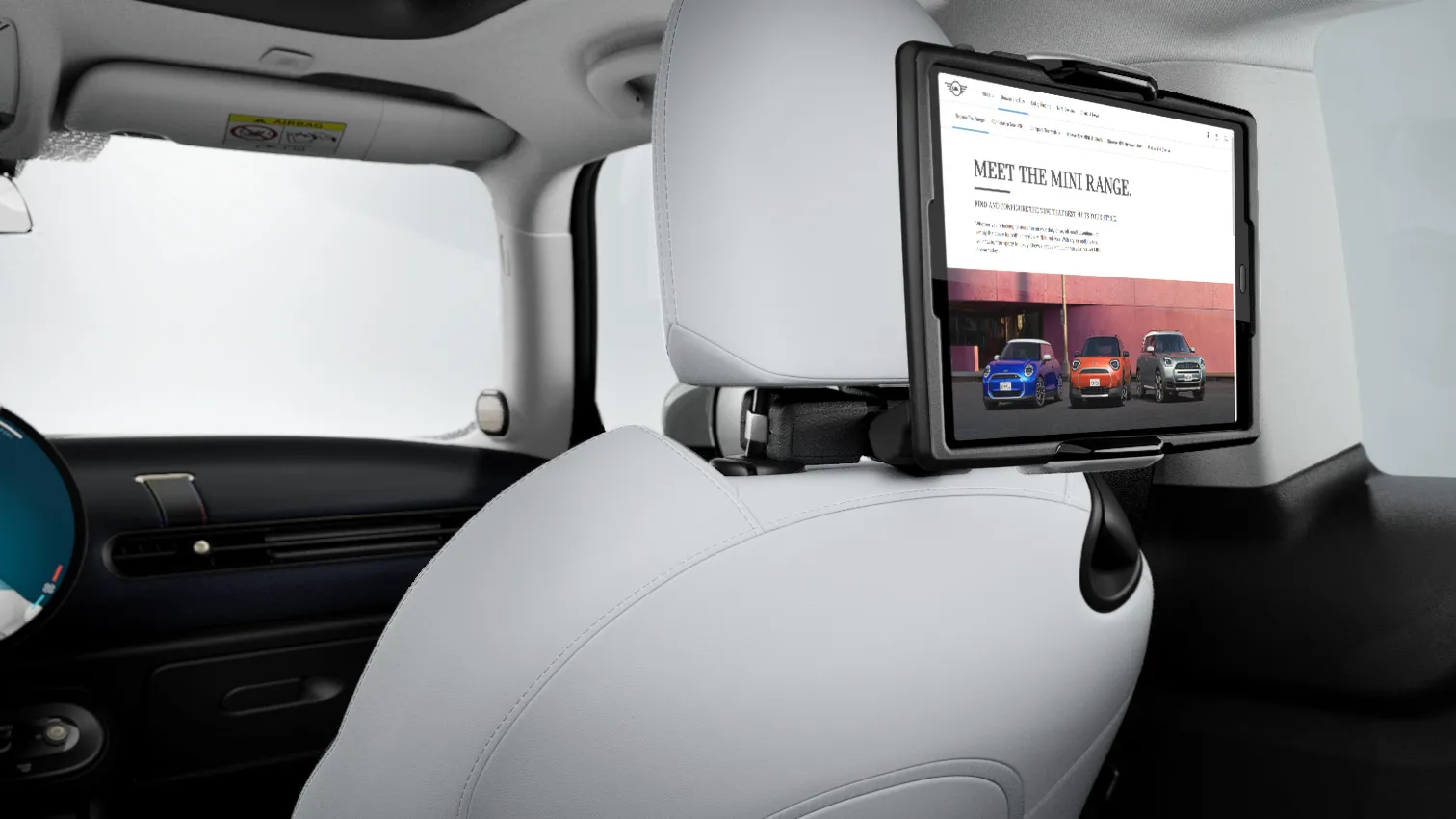 MINI držač za tablet PRO za putovanje i comfort sustav