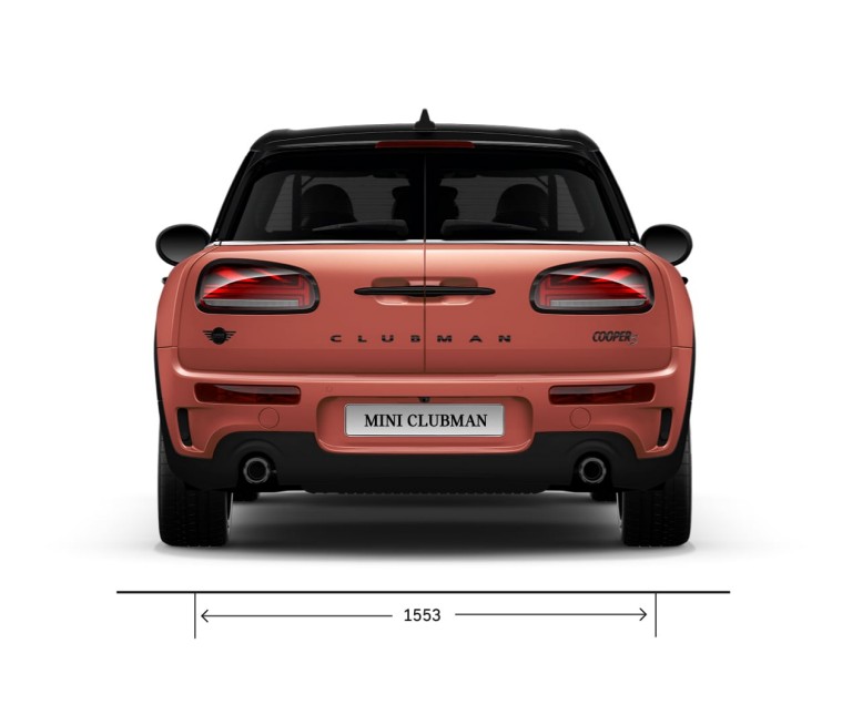 MINI Cooper – pogled straga – dimenzije