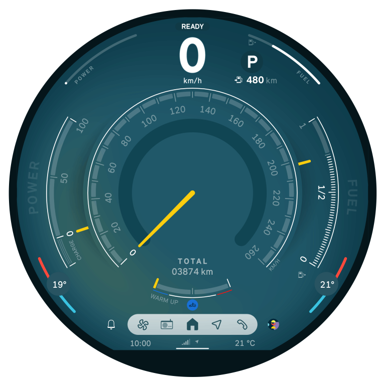 MINI Cooper 5 vrata - interijer - OLED zaslon